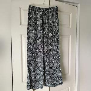 Love Wish geometric wide leg beach pant juniors L